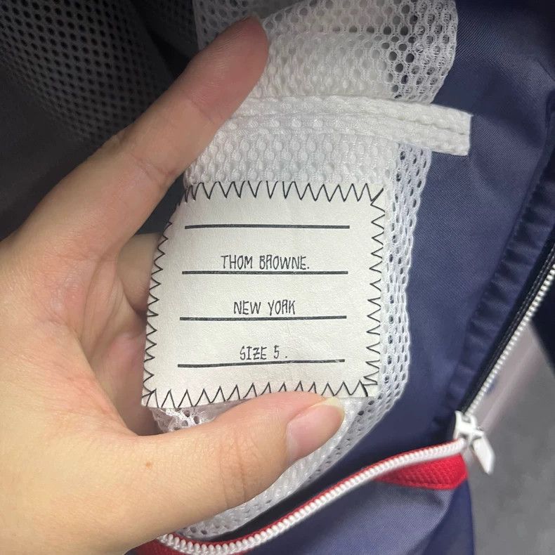 Thom Browne Thom Browne Navy Stripe Trench Jacket Size US L / EU 52-54 / 3 - 5 Thumbnail