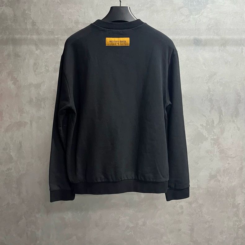 Louis Vuitton Louis Vuitton Black Logo Sweatshirt Size US L / EU 52-54 / 3 - 5 Thumbnail
