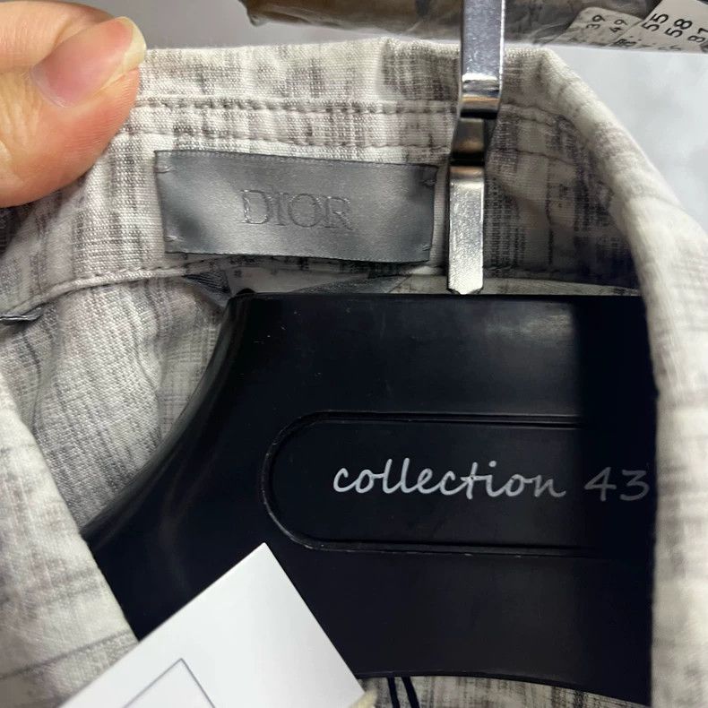 Dior Dior Gray Long Sleeve Denim Shirt Size US M / EU 48-50 / 2 - 3 Thumbnail