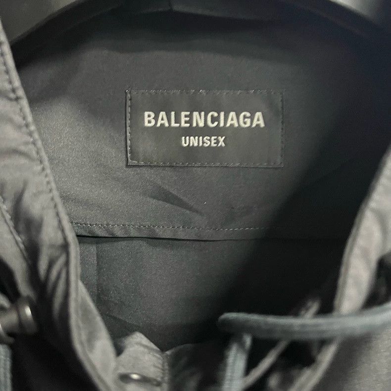 Balenciaga Balenciaga Black Logo Hooded Jacket Size US M / EU 48-50 / 2 - 2 Thumbnail