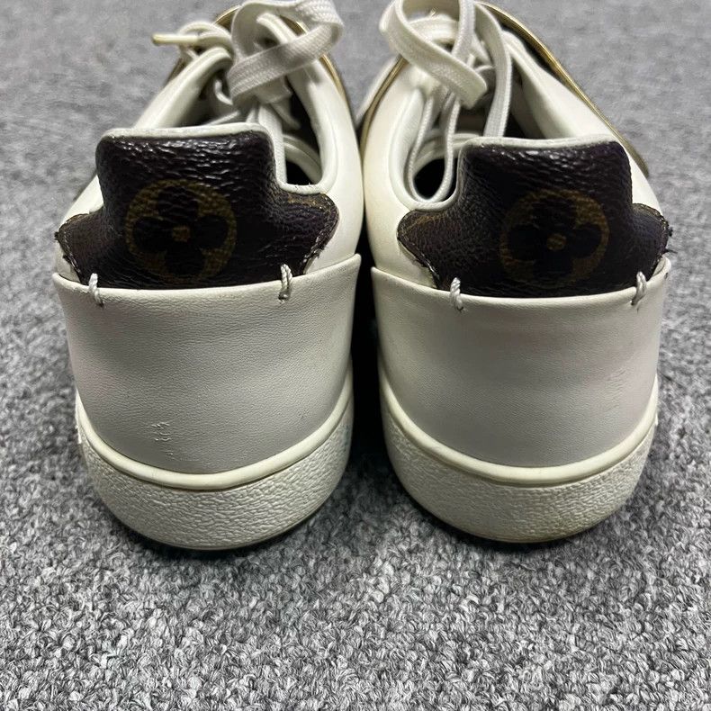 Louis Vuitton Louis Vuitton White Low Top Fashion Sneakers Size US 5.5 / EU 38 - 3 Thumbnail