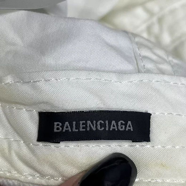 Balenciaga Balenciaga Stylish White Baseball Cap Size ONE SIZE - 3 Thumbnail