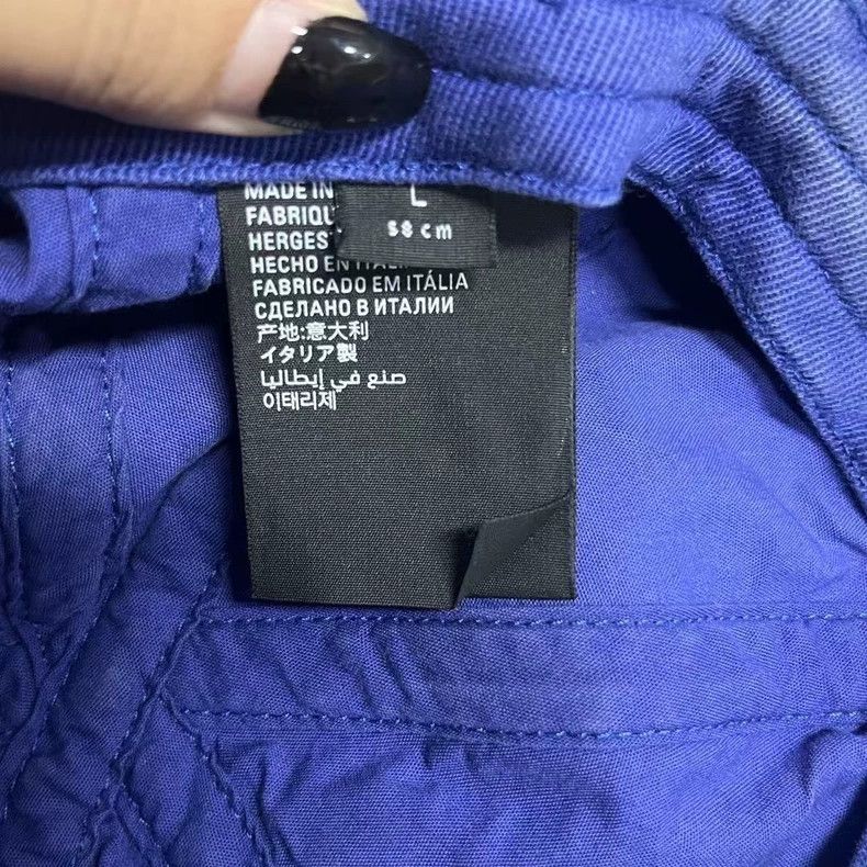 Balenciaga Balenciaga Blue Distressed Logo Baseball Cap Size ONE SIZE - 4 Thumbnail