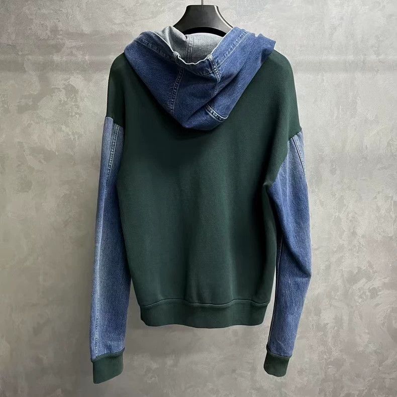 Louis Vuitton Louis Vuitton Green Denim Hooded Jacket Size US L / EU 52-54 / 3 - 5 Thumbnail