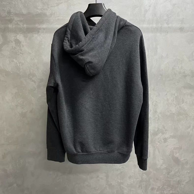 Louis Vuitton Louis Vuitton Gray Lettered Hooded Sweatshirt Size US L / EU 52-54 / 3 - 5 Thumbnail