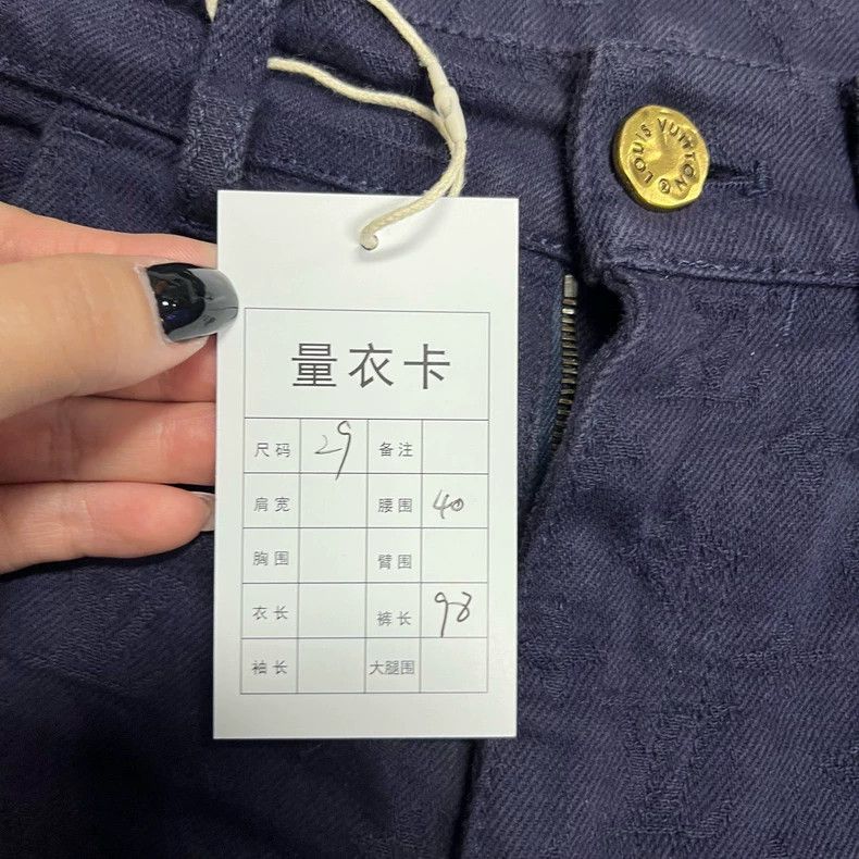 Louis Vuitton Louis Vuitton Dark Blue Denim Pants Size US 29 - 4 Thumbnail