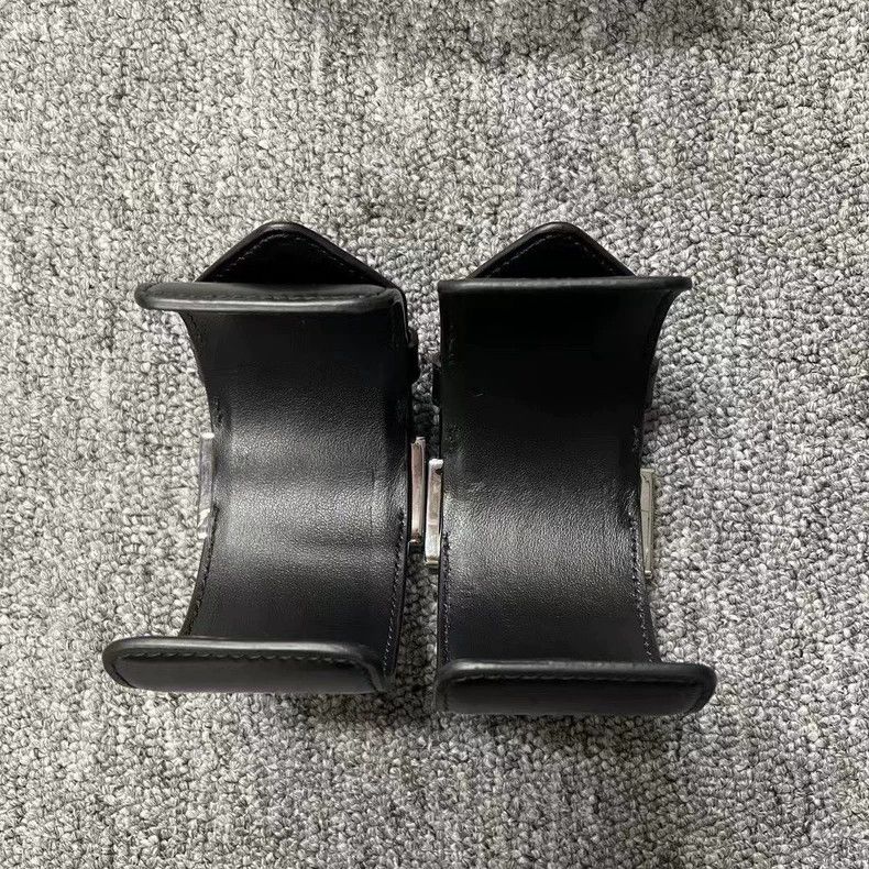 Prada Prada Black Triangle Logo Belts With Box Size ONE SIZE - 3 Thumbnail