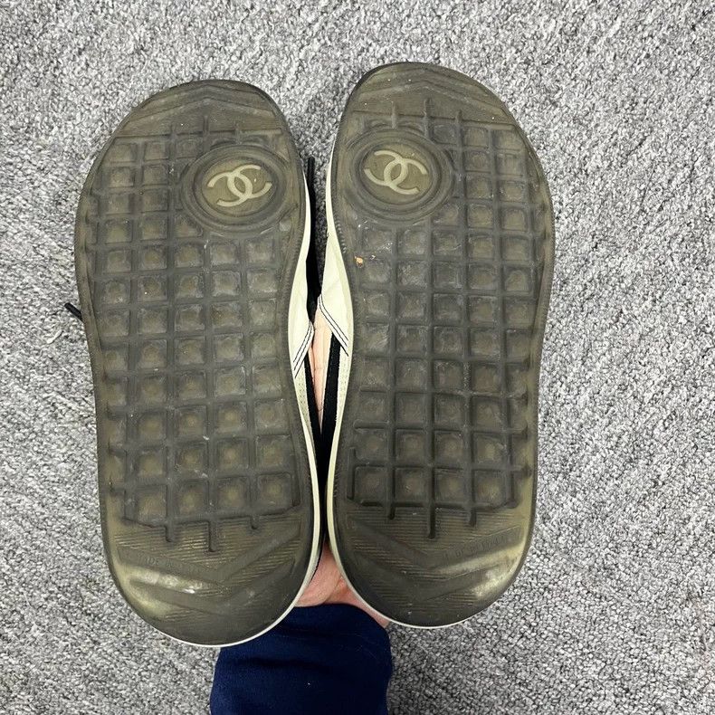Chanel Chanel Pink Low Top Fashion Sneakers Size US 6.5 / EU 39-40 - 5 Thumbnail