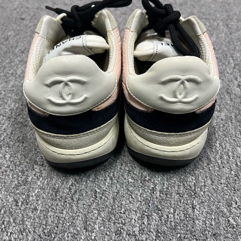 Chanel Chanel Pink Low Top Fashion Sneakers Size US 6.5 / EU 39-40 - 3 Thumbnail