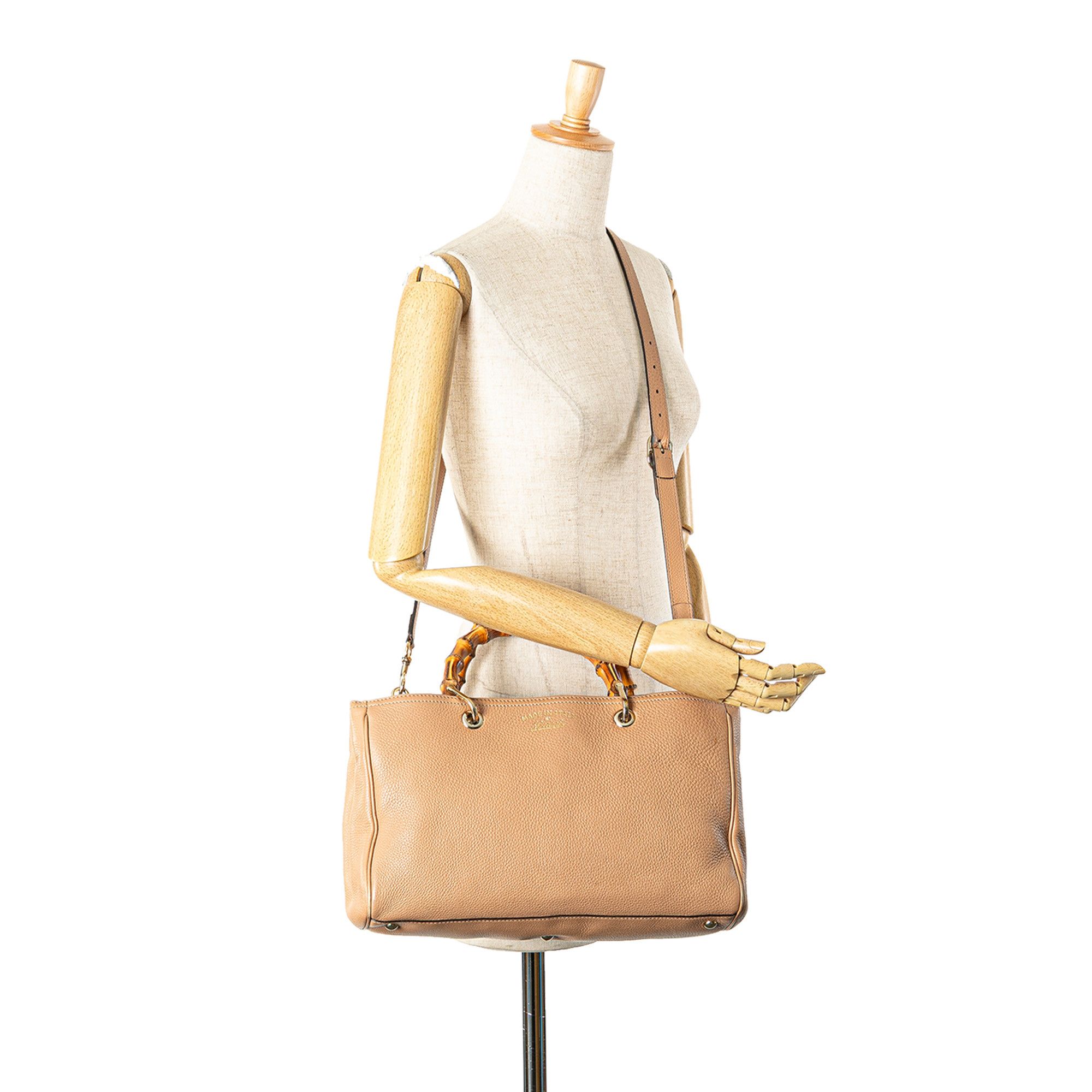 Gucci Gucci Medium Calfskin Bamboo Shopper Satchel Size ONE SIZE - 11 Thumbnail