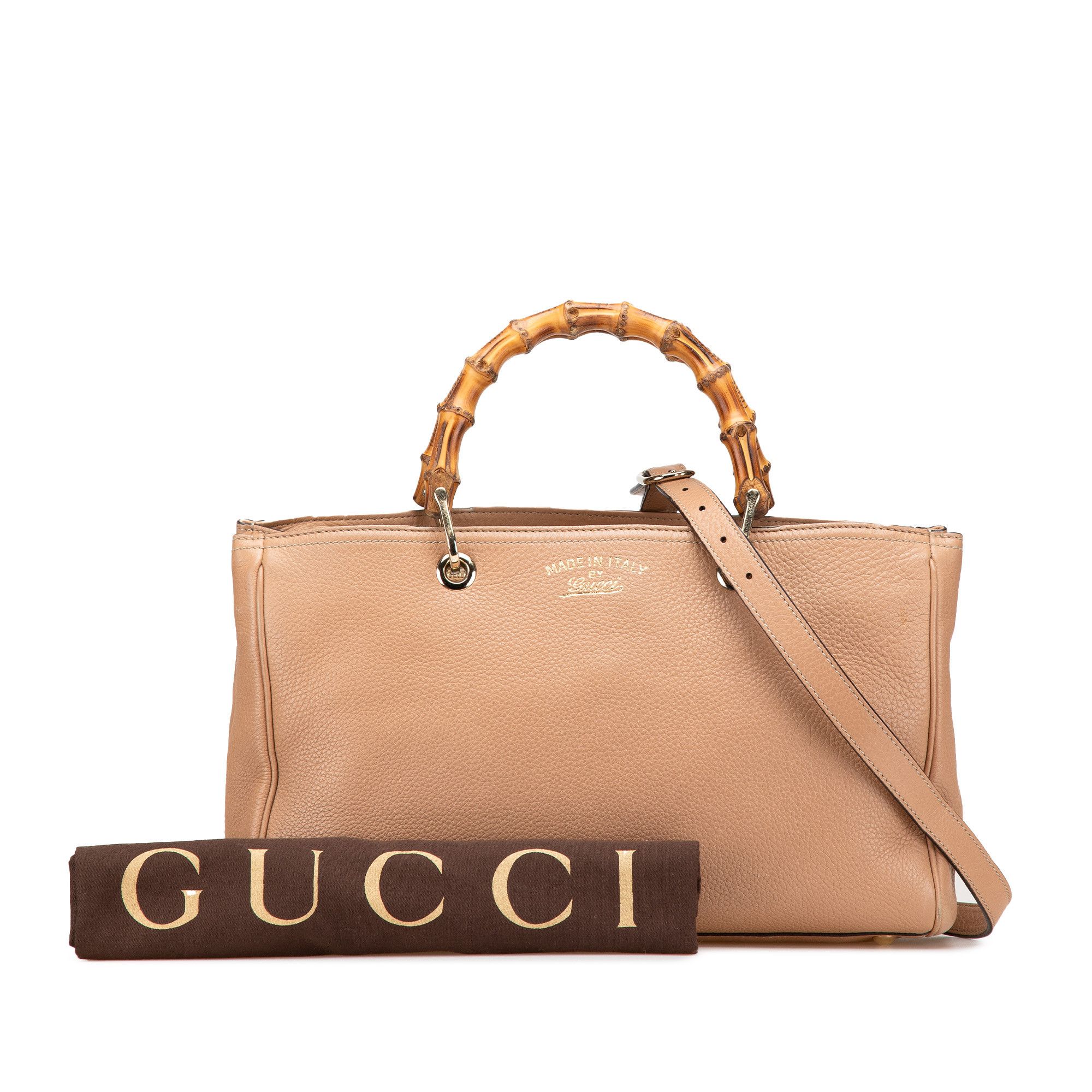 Gucci Gucci Medium Calfskin Bamboo Shopper Satchel Size ONE SIZE - 12 Thumbnail