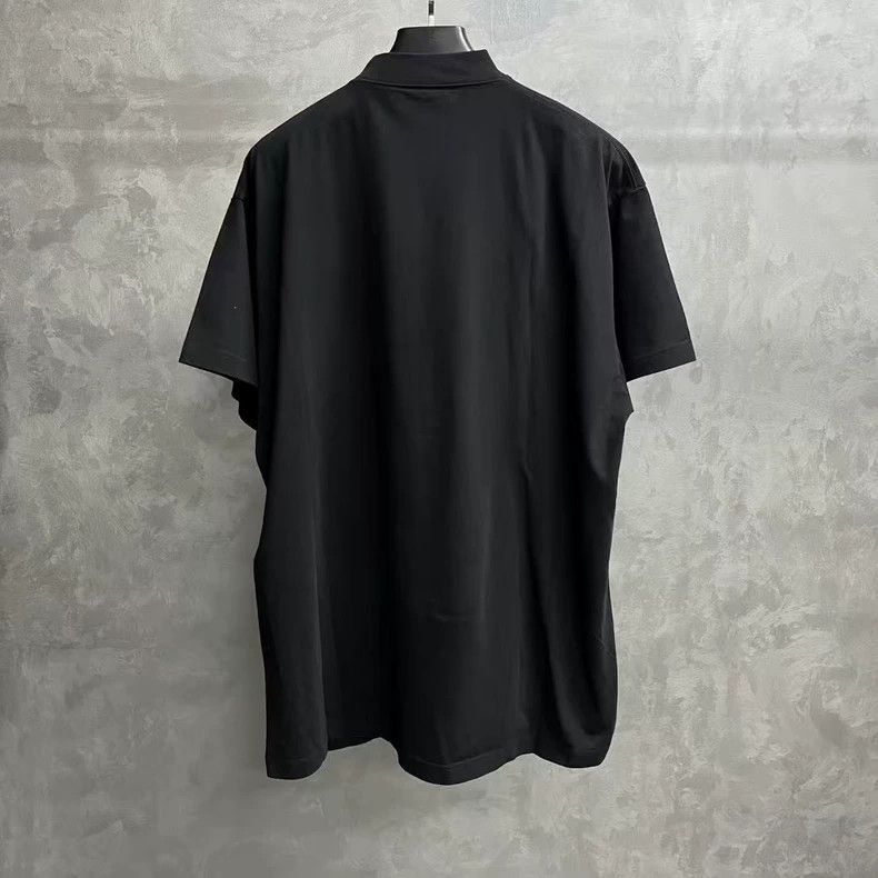 Balenciaga Balenciaga Black Logo Short Sleeve T-Shirt Size US M / EU 48-50 / 2 - 7 Thumbnail