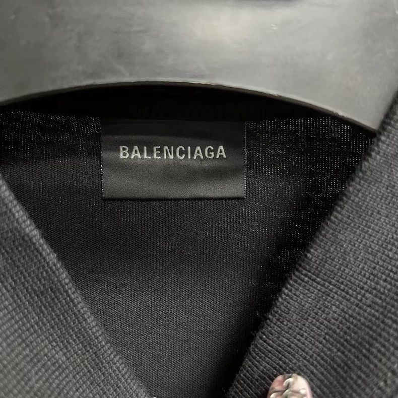Balenciaga Balenciaga Black Logo Short Sleeve T-Shirt Size US M / EU 48-50 / 2 - 2 Thumbnail