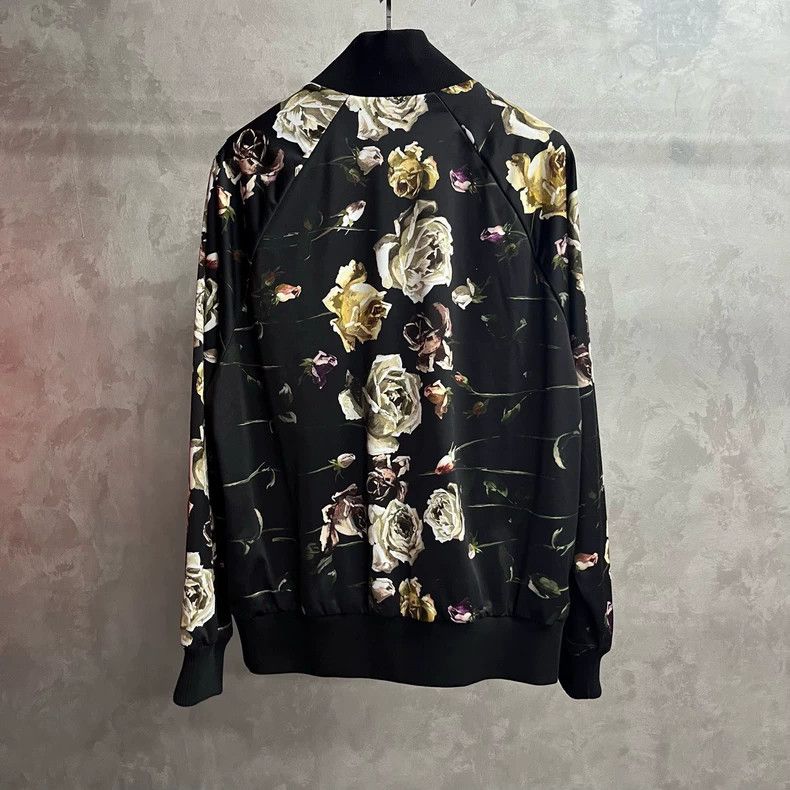 Dolce & Gabbana Dolce & Gabbana Floral Print Black Jacket Size US M / EU 48-50 / 2 - 5 Thumbnail