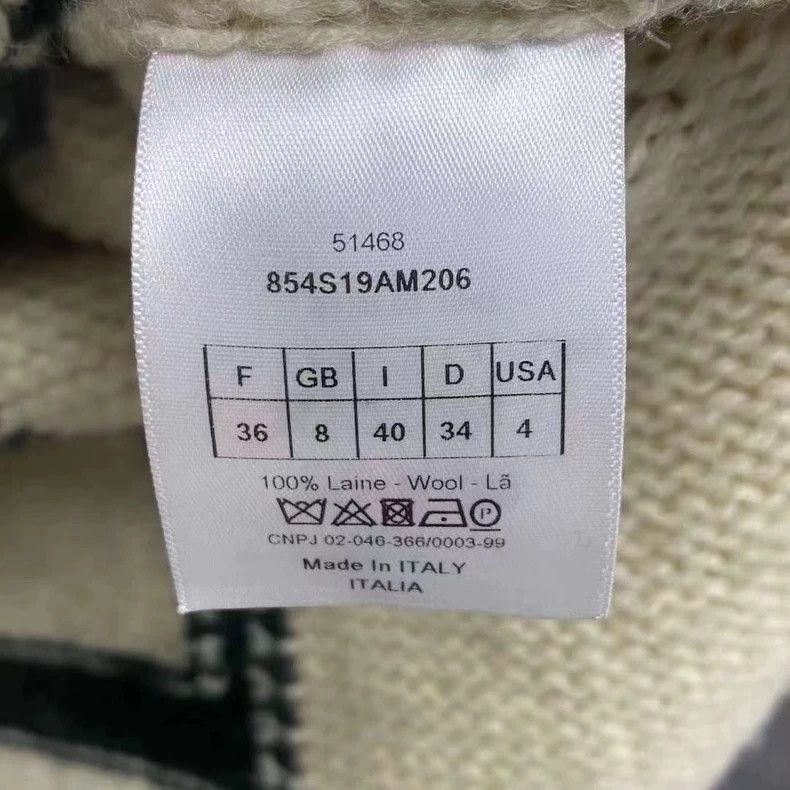 Dior Dior White Cashmere Knit Sweater Size US M / EU 48-50 / 2 - 4 Thumbnail