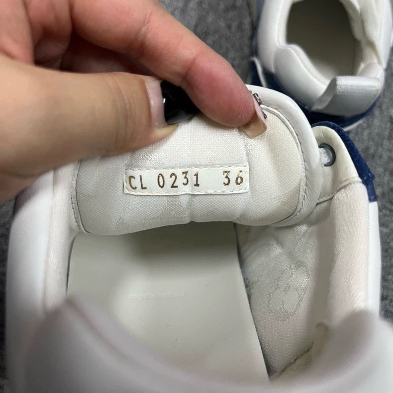 Louis Vuitton Louis Vuitton Blue Canvas Casual Sneakers Size US 6 / EU 39 - 4 Thumbnail