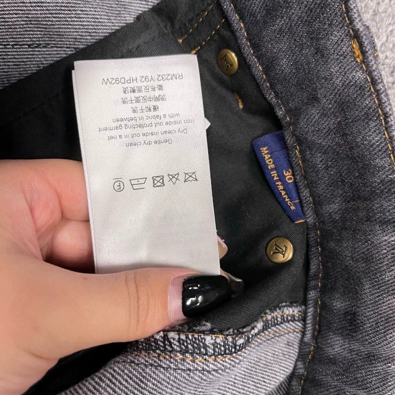 Louis Vuitton Louis Vuitton Black Logo Denim Pants Size US 30 / EU 46 - 6 Thumbnail