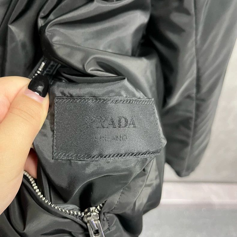 Prada Prada Black Hooded Zip Jacket Size US XXL / EU 58 / 5 - 7 Thumbnail
