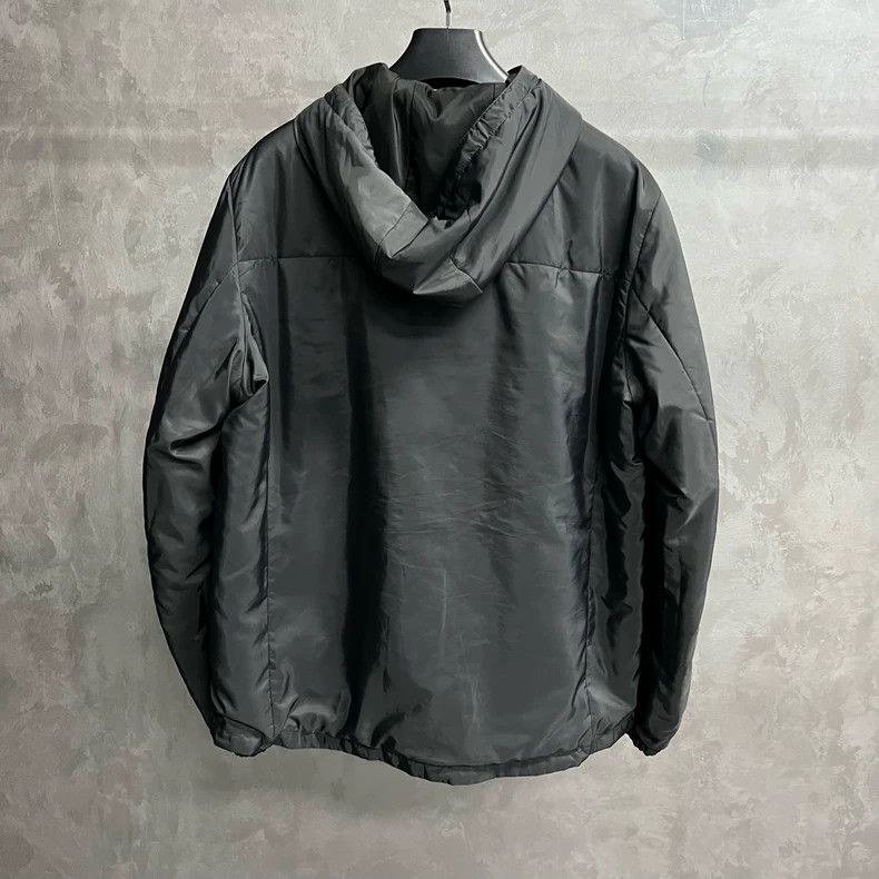Prada Prada Black Hooded Zip Jacket Size US XXL / EU 58 / 5 - 3 Thumbnail