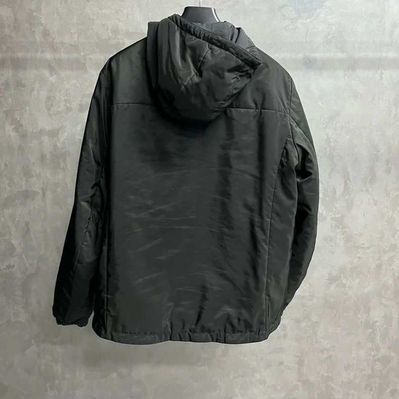 Prada Prada Black Hooded Zip Jacket Size US XXL / EU 58 / 5 - 5 Thumbnail