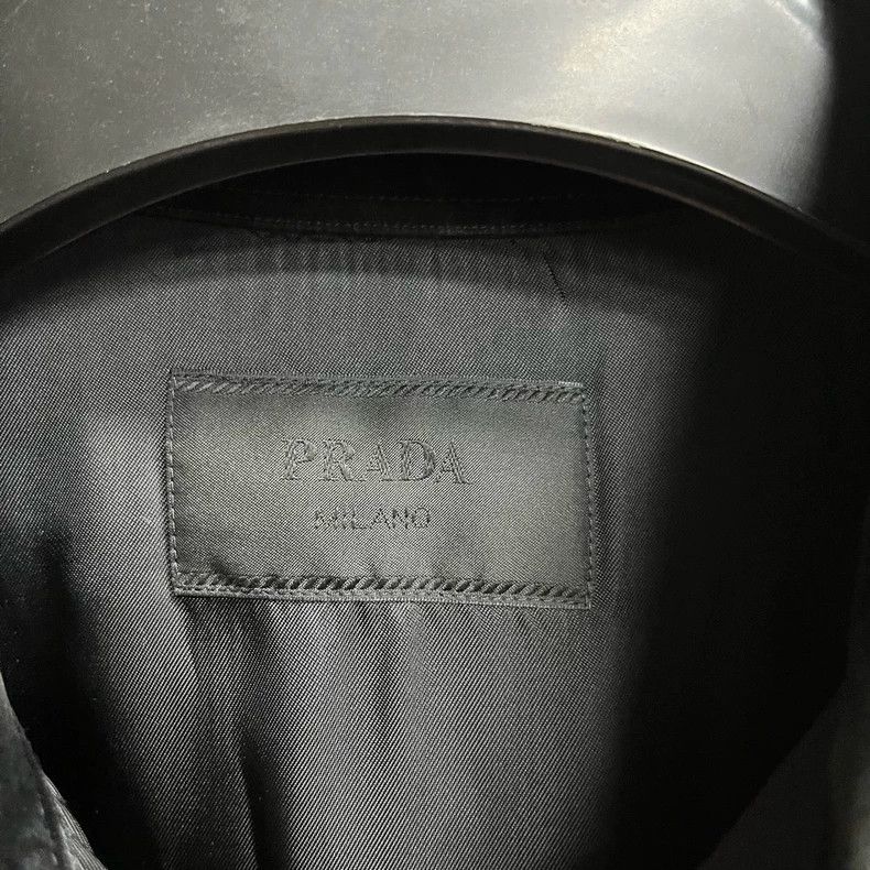 Prada Black Long Sleeve Prada Shirt with Logo Size US M / EU 48-50 / 2 - 2 Thumbnail