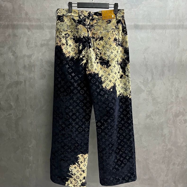 Louis Vuitton Louis Vuitton Colorful Bleached Denim Pants Size US 32 / EU 48 - 2 Thumbnail