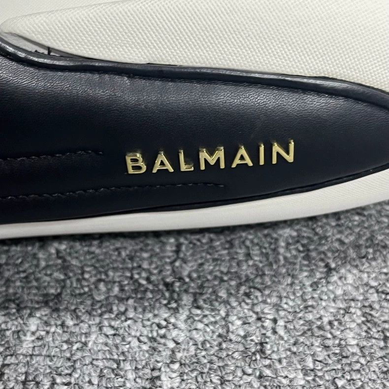 Balmain Balmain Black and White Fashion Slippers Size US 10 / EU 43 - 4 Thumbnail