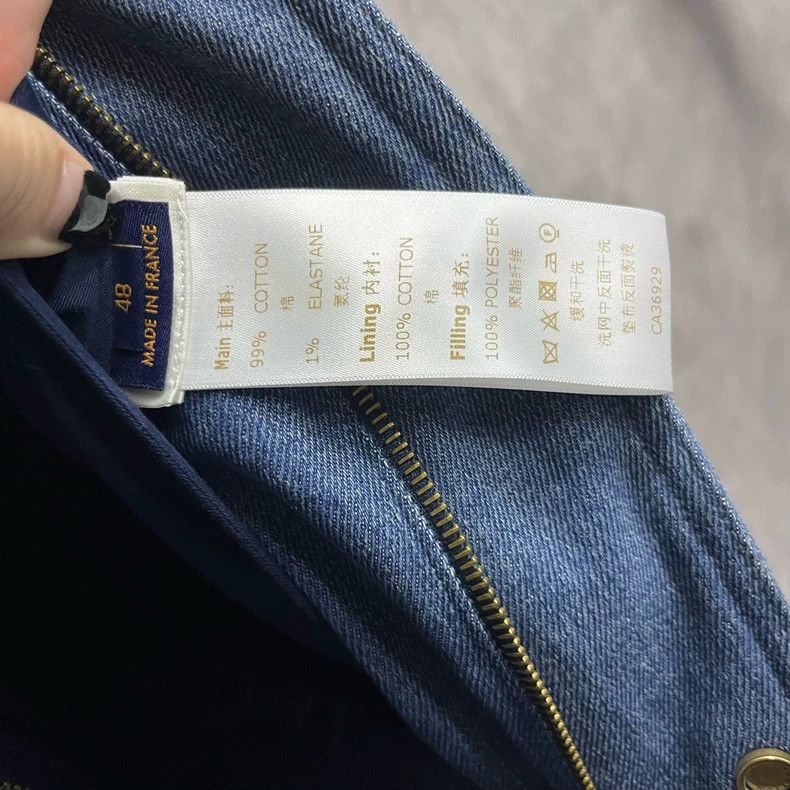 Louis Vuitton Louis Vuitton Blue Logo Denim Jacket Size US L / EU 52-54 / 3 - 3 Thumbnail