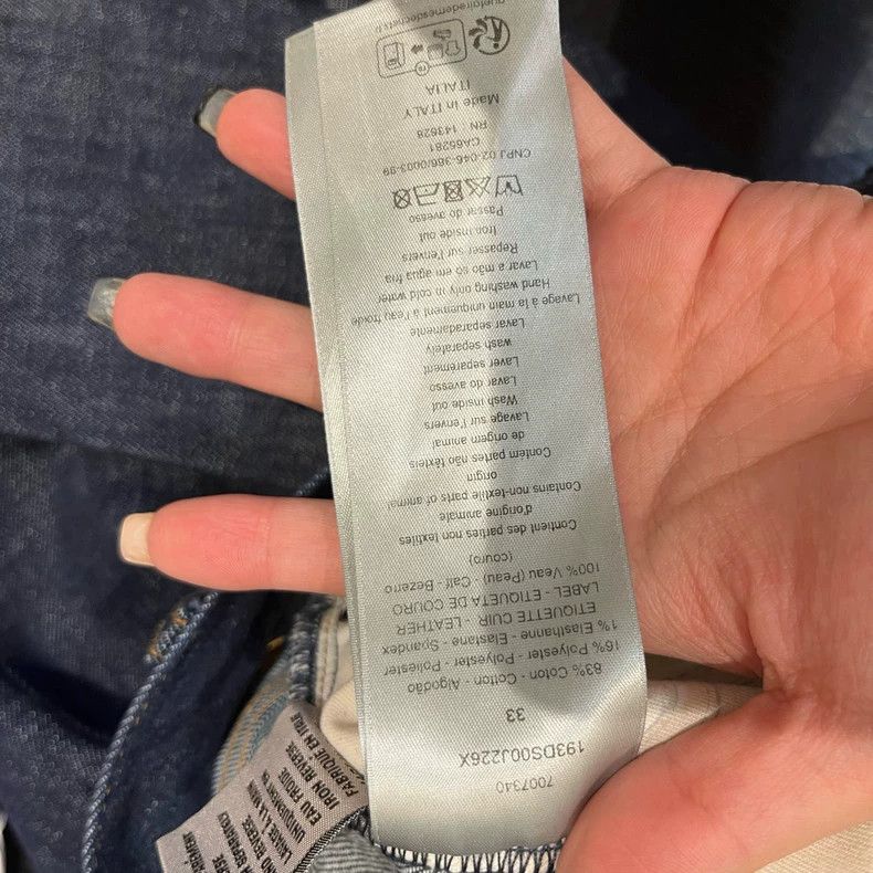 Dior Dior Blue Slim Fit Jeans Size US 33 - 4 Thumbnail