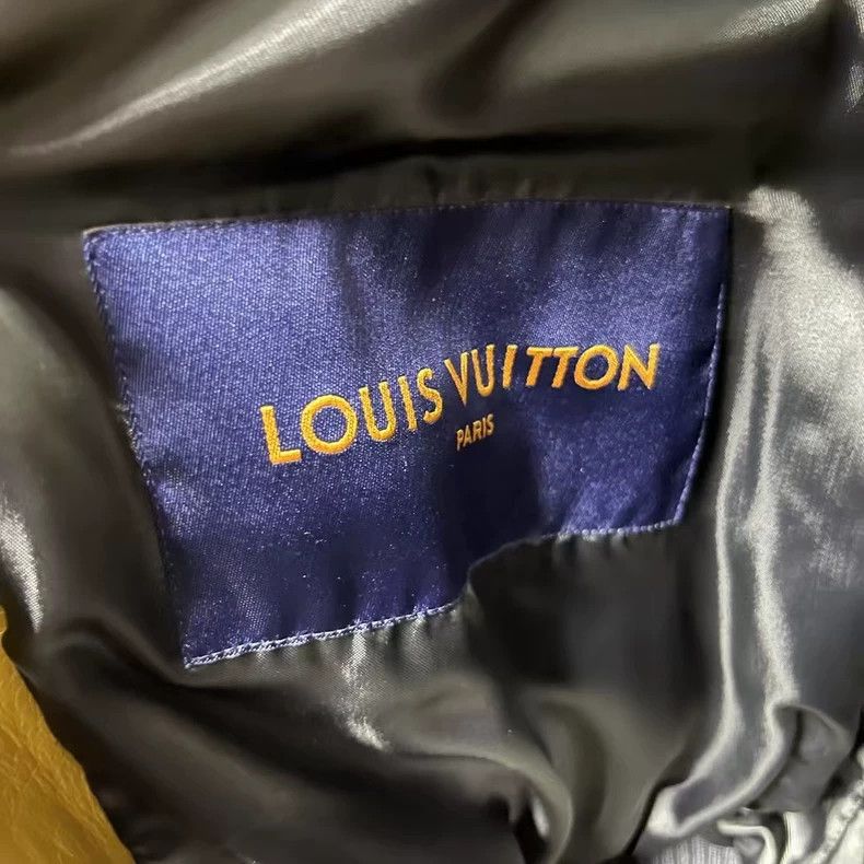 Louis Vuitton Louis Vuitton Black and Yellow Bomber Jacket Size US M / EU 48-50 / 2 - 2 Thumbnail