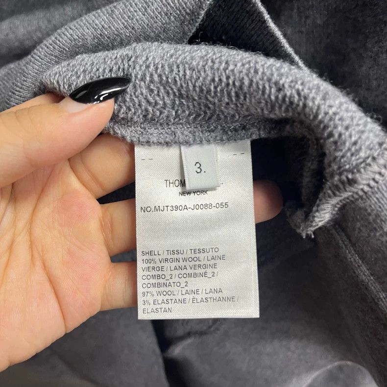 Thom Browne Thom Browne Gray Classic Hoodie with Pocket Size US M / EU 48-50 / 2 - 8 Thumbnail