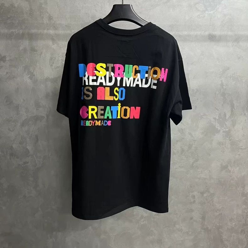 READYMADE Black Graphic Print Casual Round Neck T-Shirt Size US XXL / EU 58 / 5 - 7 Thumbnail