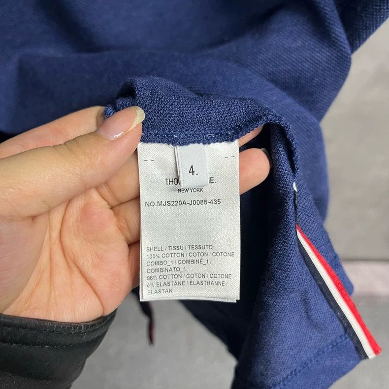 Thom Browne Thom Browne Blue Striped Short Sleeve T-Shirt Size US S / EU 44-46 / 1 - 4 Thumbnail