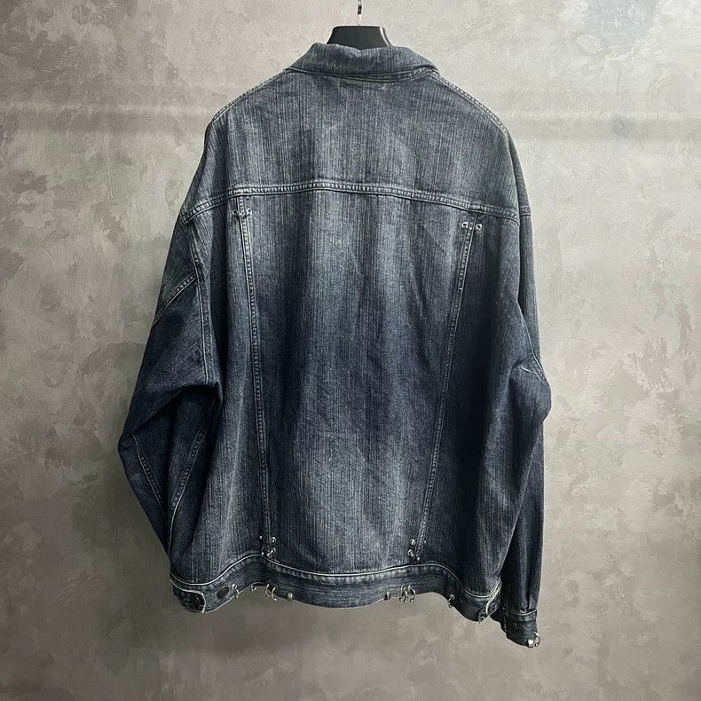 Balenciaga Blue Button-Up Loose Long Sleeve Jacket Size US M / EU 48-50 / 2 - 6 Thumbnail