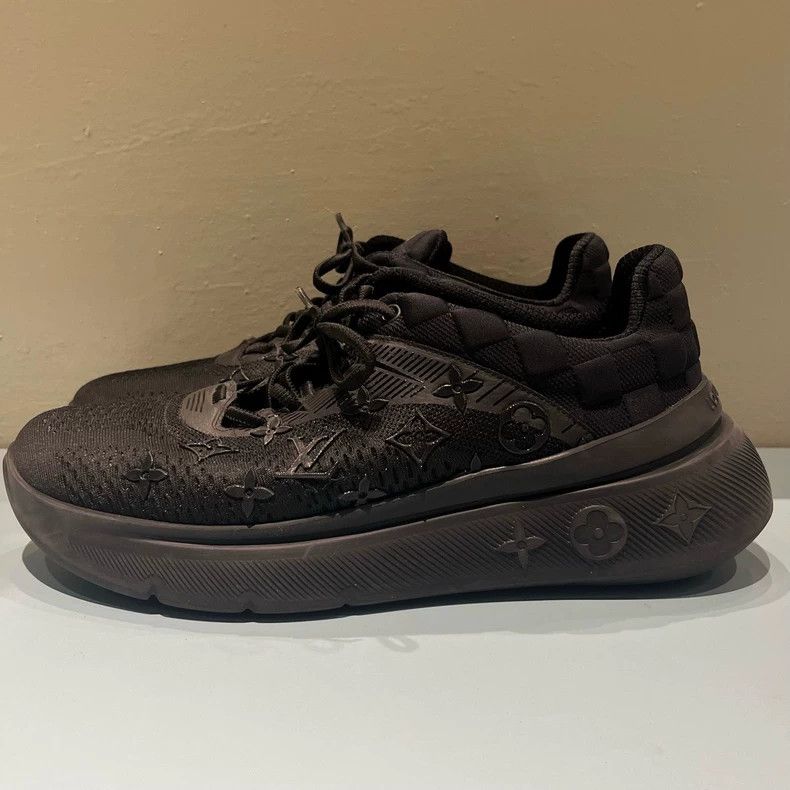 Louis Vuitton Louis Vuitton Black Low-Top Casual Sneakers Size US 8 / EU 41 - 3 Thumbnail