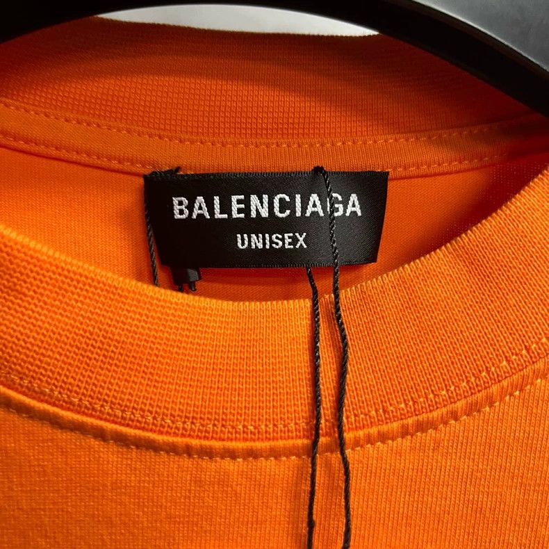 Balenciaga Balenciaga Orange Logo Short Sleeve T-Shirt Size US S / EU 44-46 / 1 - 2 Thumbnail