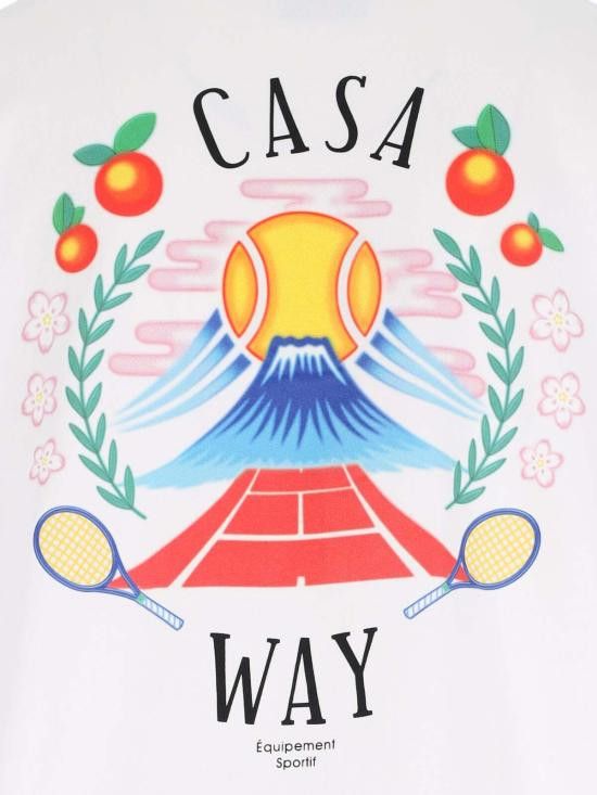 Casablanca CASABLANCA Men T-Shirts MPF25 JTS 001 08 CASA WAY MOUNTAIN White Size US M / EU 48-50 / 2 - 3 Thumbnail