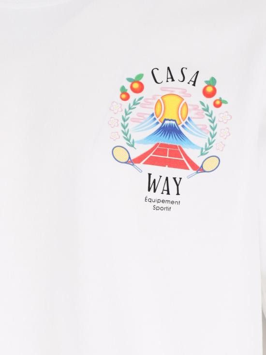 Casablanca CASABLANCA Men T-Shirts MPF25 JTS 001 08 CASA WAY MOUNTAIN White Size US M / EU 48-50 / 2 - 4 Thumbnail