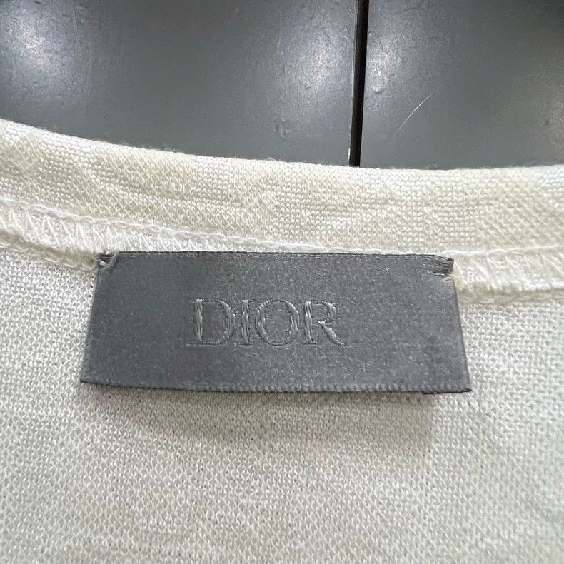 Dior Dior White Blue Gradient Short Sleeve Shirt Size US XL / EU 56 / 4 - 6 Thumbnail