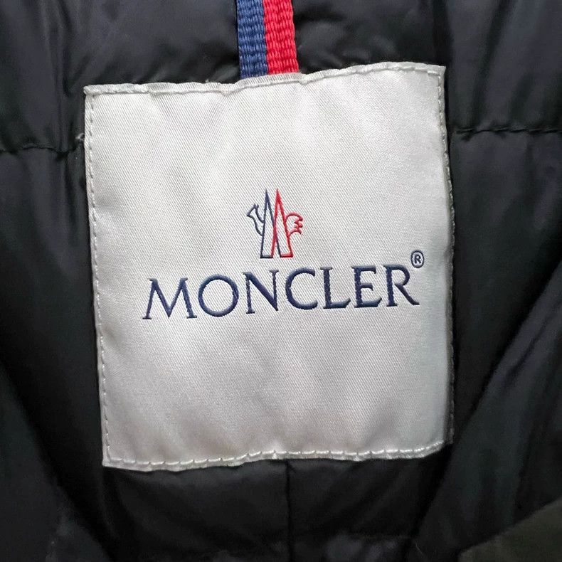 Moncler Green Waist Cinched Down Jacket