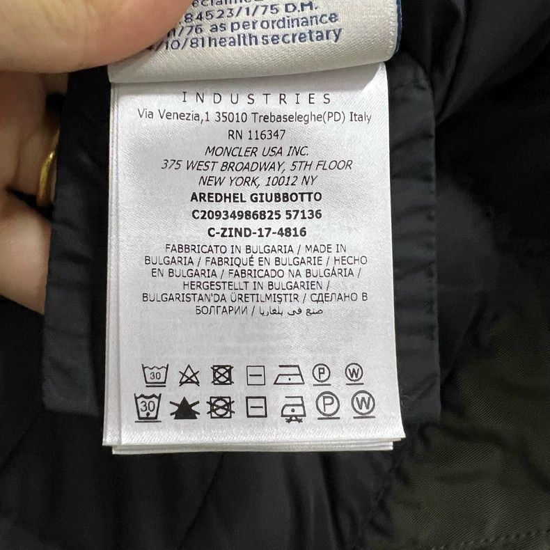 Moncler Green Waist Cinched Down Jacket