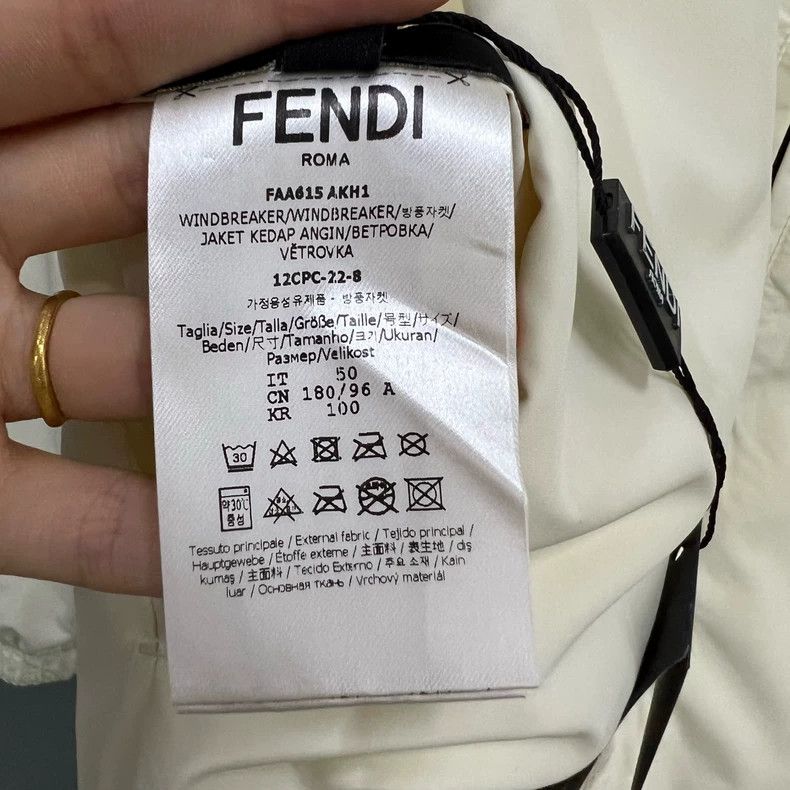 Fendi Fendi White Double F Reversible Jacket Size US L / EU 52-54 / 3 - 3 Thumbnail
