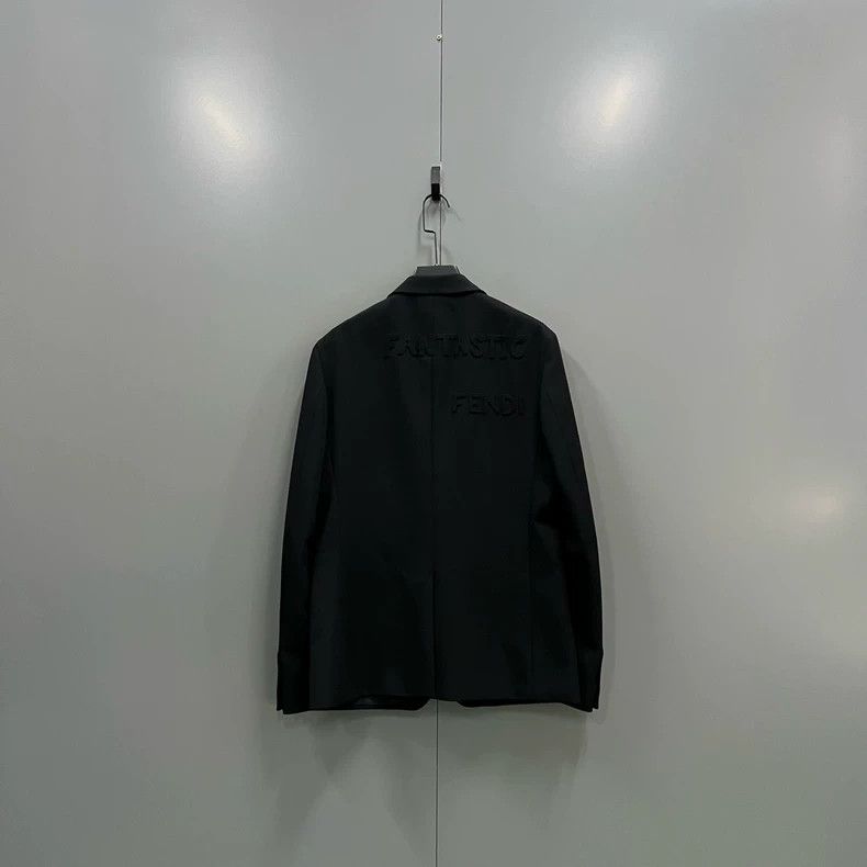 Fendi FENDI Black Casual Blazer Size 52 Size US L / EU 52-54 / 3 - 2 Thumbnail