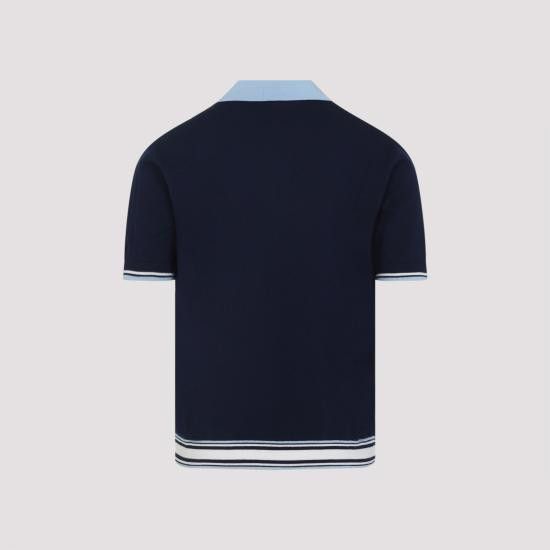 Casablanca CASABLANCA Men Polo Shirts MPF25KW100201 BLUE Size US M / EU 48-50 / 2 - 4 Thumbnail