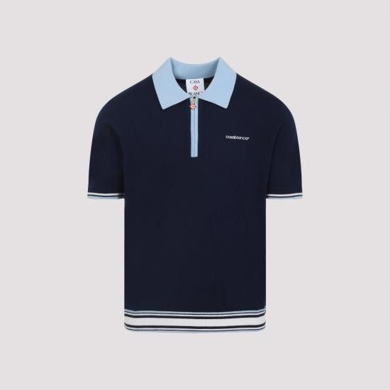 Casablanca CASABLANCA Men Polo Shirts MPF25KW100201 BLUE Size US M / EU 48-50 / 2 - 3 Thumbnail