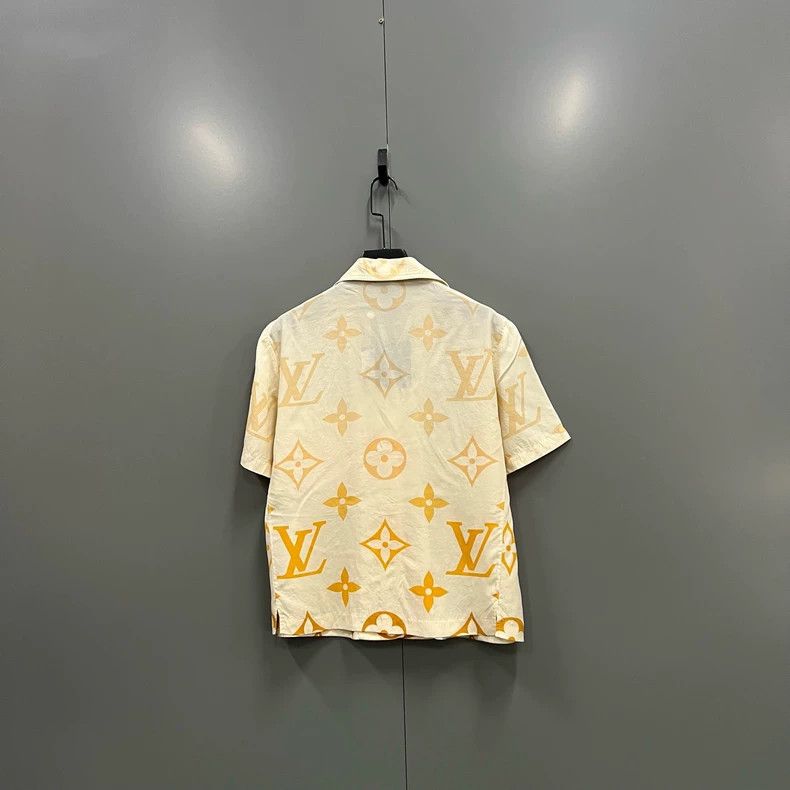Louis Vuitton Louis Vuitton Orange Floral Short Sleeve Shirt Size US S / EU 44-46 / 1 - 2 Thumbnail