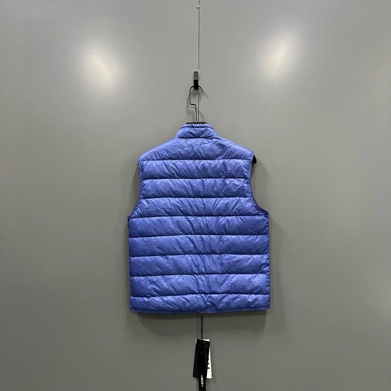 Moncler Moncler Blue Logo Down Vest Size 2 Size US M / EU 48-50 / 2 - 2 Thumbnail