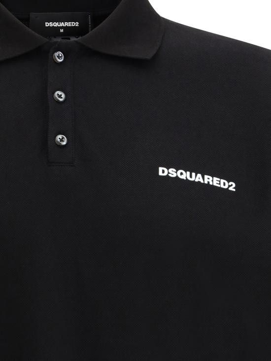 Dsquared2 DSQUARED2 Men Polo Shirts S71GL0054S22743 900 BLACK Size US S / EU 44-46 / 1 - 3 Thumbnail