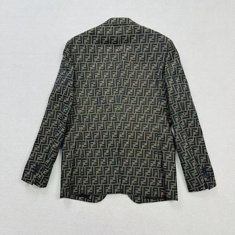 Fendi FENDI Double F Pattern Casual Suit Jacket Size US L / EU 52-54 / 3 - 2 Thumbnail