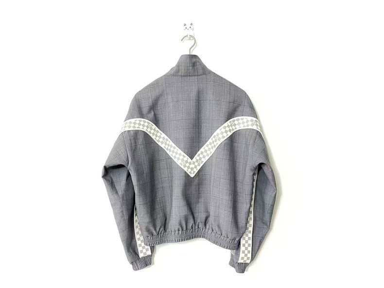 Louis Vuitton Louis Vuitton Gray Wool Check Jacket Size US M / EU 48-50 / 2 - 2 Thumbnail